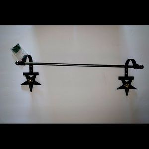 Metal Finish Towel Rack